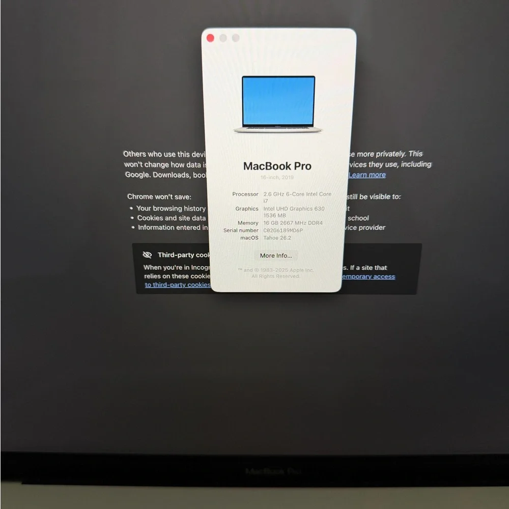 MacBook Pro 16’ (2019)
